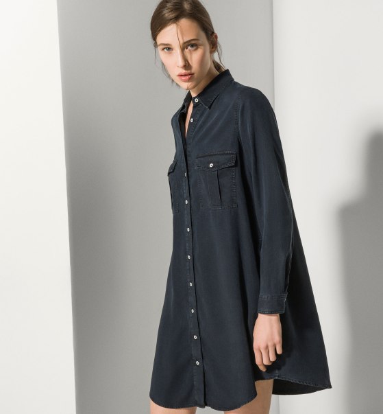 Robe chemise en jean Massimo Dutti 89.95