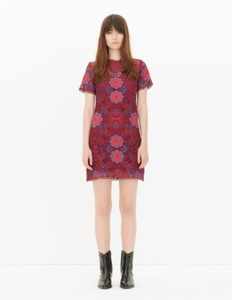 Sandro robe brodee dentelle 295